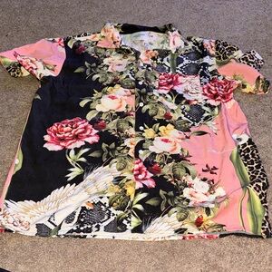 Floral Casual Button Down Shirt